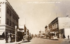 RPPC Idaho Street Dillon, Montana early 1940s, Cecil Nixon, Roxy Theatre