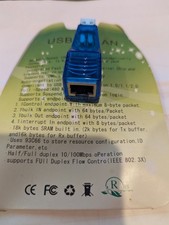USB to LAN RJ45 Adapter - for pc's and laptops without RJ45 NETWORK PORT