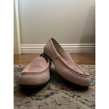 Vionic Slippers Women's McKenzie Pink Suede Moccasins Slip-On Size 7