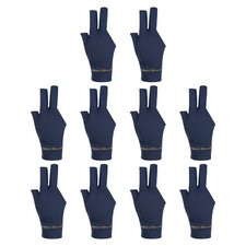 10Pcs 3 Finger Pool Glove Right Hand Billiard Gloves Blue