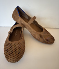 Rothy's The Square Mary Jane Flats in Pecan Mesh Women's US 7
