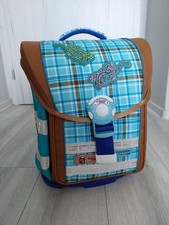 Schulranzen McNeill ERGO Light Compact Caro Gekko türkis  (8-teiliges Set)