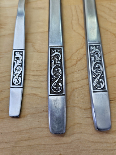 Vintage 11 Piece AMEFA Stainless Flatware ROYAL DAMASK Holland - Picture 6 of 6