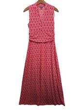 Vince Camuto Maxi Dress Sz S NEW w/Tags Marrakech Fiery Red Stretch Knit Slvless