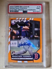 2023 Topps Big League - Masataka Yoshida #115 Electric Orange Autographs (AU,...