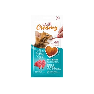 Catit Creamy Lickable Cat Treat   Hydrating and Healthy Treat for Cats of