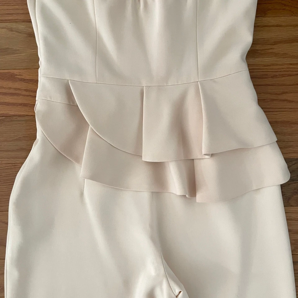 Mono negro Halo Lolo para mujer 8 rosa rubor volantes sin tirantes elegante  Foto 4 de 4