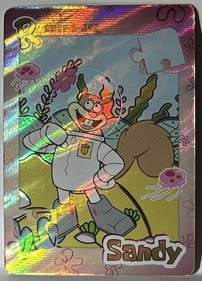 Rare Sandy SBSP-R-028 Spongebob KAYOU Trading Card Pink Foil