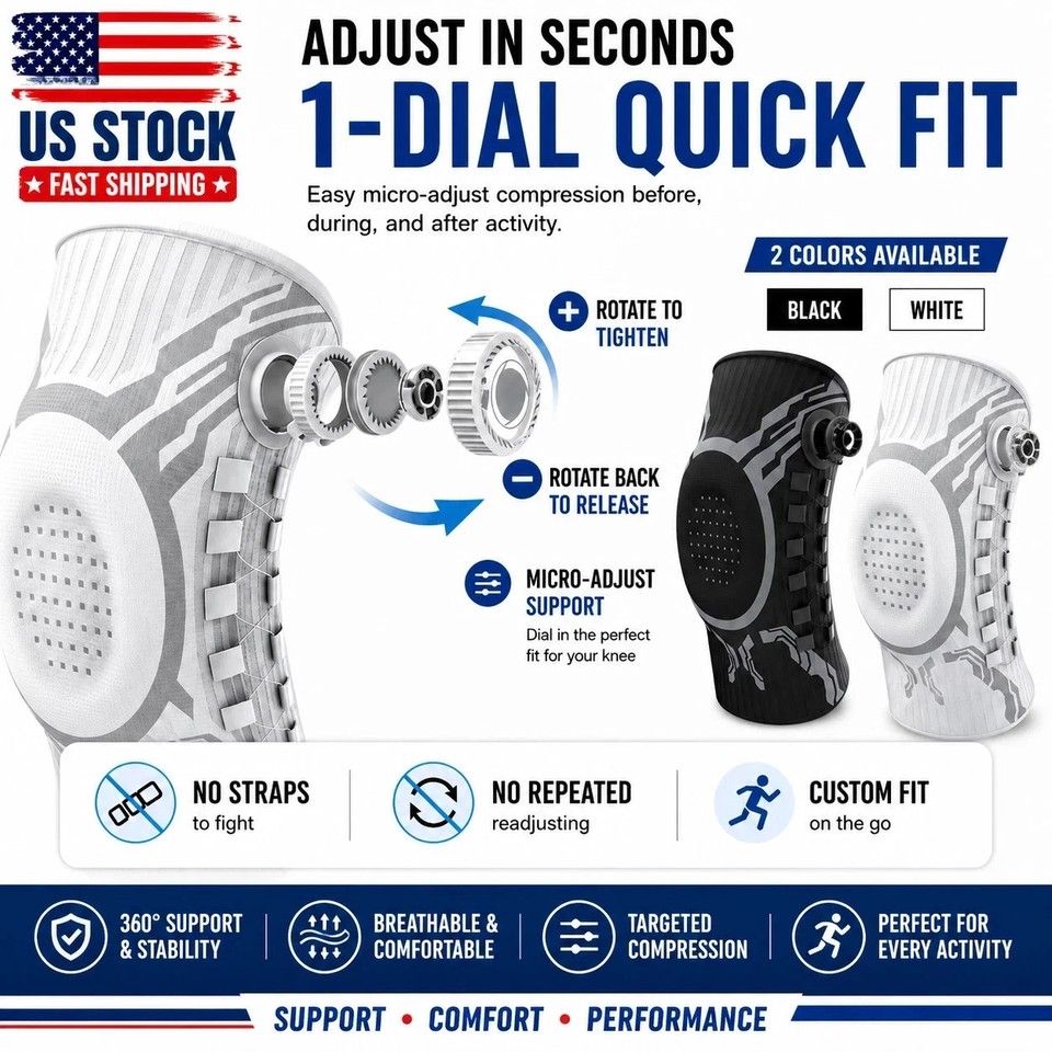 Rodillera deportiva tipo perilla inteligente para dolor articular menisco desgarro correr deportes