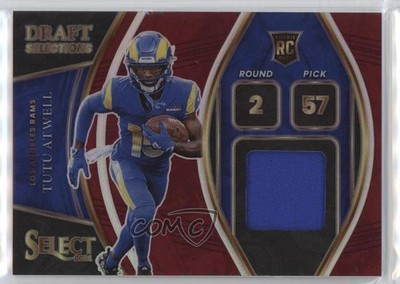 2021 Select Draft Selections Memorabilia Red Prizm Tutu Atwell Rookie RC 0s55