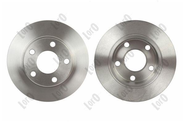 ABAKUS Brake Disc 231-04-115-2 For Audi 255mm 10mm 5 Holes