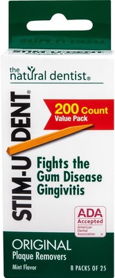 Stim-U-Dent Plaque Removers 24 Packs of 25 Picks/Pack (600 Picks) - Mint... 