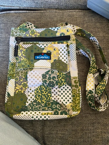 KAVU Mini Keeper Carolina Quilt Pattern Crossbody Bag