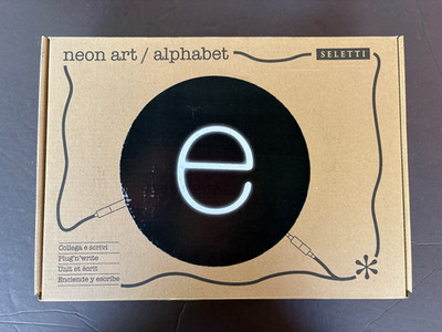 Seletti Neon Art /Alphabet Letter e New in Box