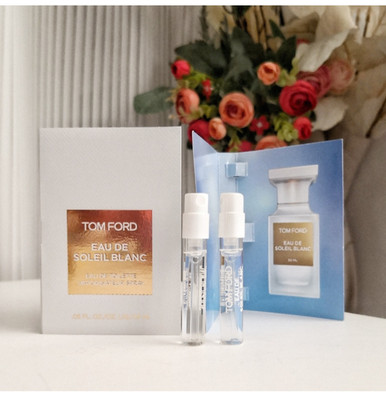 2x Tom Ford Eau de Soleil Blanc Eau de Toilette Sample Sprays .05oz, 1.5ml Each