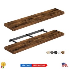 Sturdy Extra Long Wall Shelves - Perfect for Home, Kitchen & Bath Display