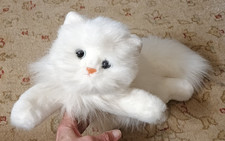 Ty Vtg Classic Plush ANGEL PERSIAN White Cat 18" 1987 EUC Blue Eyes Pink Nose