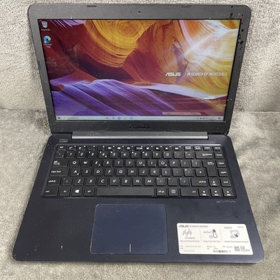 ASUS E402Y Laptop Notebook AMD E2 4GB RAM 64GB EMMC Windows 10 Gebraucht Funktioniert Lesen