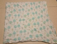 Swaddle Designs Baby Muslin Cotton Blanket Trees Birds Cozy