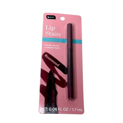 B Pure Lip Stain Rosewood Long Lasting Lip Tint Precise Tip 0.06 oz New