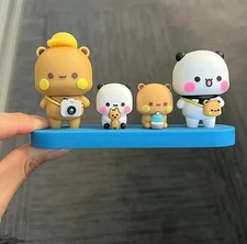 MITAO Panda YIER Bubu and Dudu Family Figure Desktop Deco Toy Toy Gift for Fans