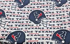 Houston Texans Cotton Fabric 58 X 60. New