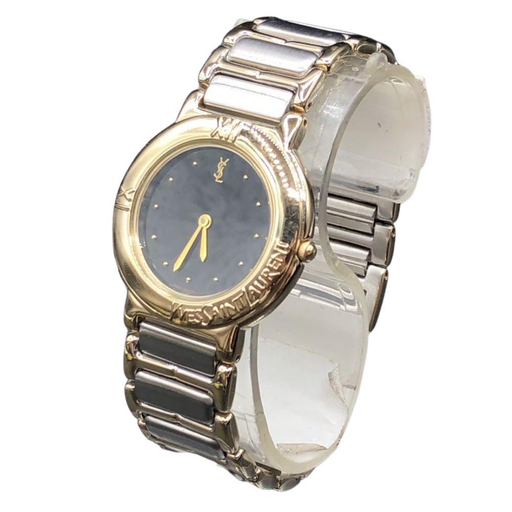 Orologio Uomo YVES SAINT LAURENT 4620 E60957 Quarzo Oro Nero Usa Dalppone