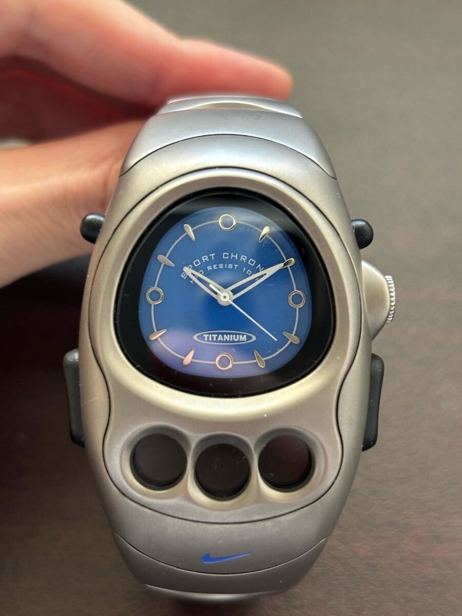 Nike Watch Cross Training Titanium 500 Limited VG02-5020 Blue ver