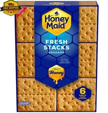 HONEY MAID Fresh Stacks Graham Crackers, 12.2 oz, 6 Snack Packs