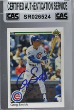 CAS Certified 1990 Upper Deck Greg Smith #738 Sealed Auto 00jz