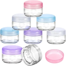 8 Pack Mini Travel Jars 1oz Refillable Cosmetic Containers for Creams & Toiletri