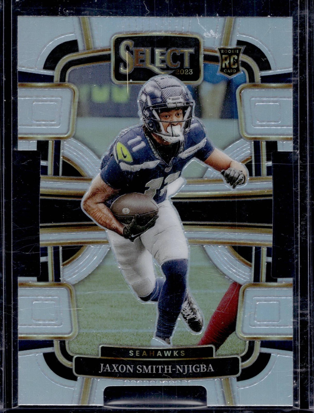 2023 Panini Select Jaxon Smith-Njigba #87 Silver Prizms Die-Cut Seattle Seahawks