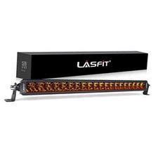 Amber Light Bar, Spot Flood Combo Beam, Single Row Yellow LED Bar for 22 inch