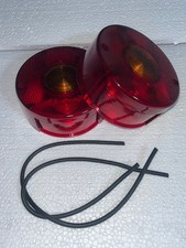 2x Lichtscheibe Ersatzglas rund IFA  für DDR Rückleuchte Rücklicht Pkw Anhänger 