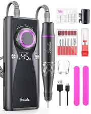 Electric Nail Drill Professional Kit: 45000 RPM USB Rechargeable Efile Nail Dri