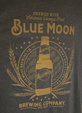 Blue Moon Brewing Company Graphic T-Shirt Size Xl Guc