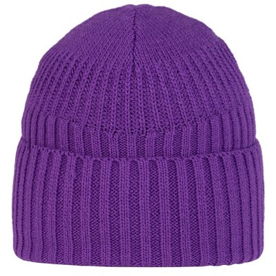 Mütze Unisex, Buff Knitted Fleece Hat Beanie, Violett