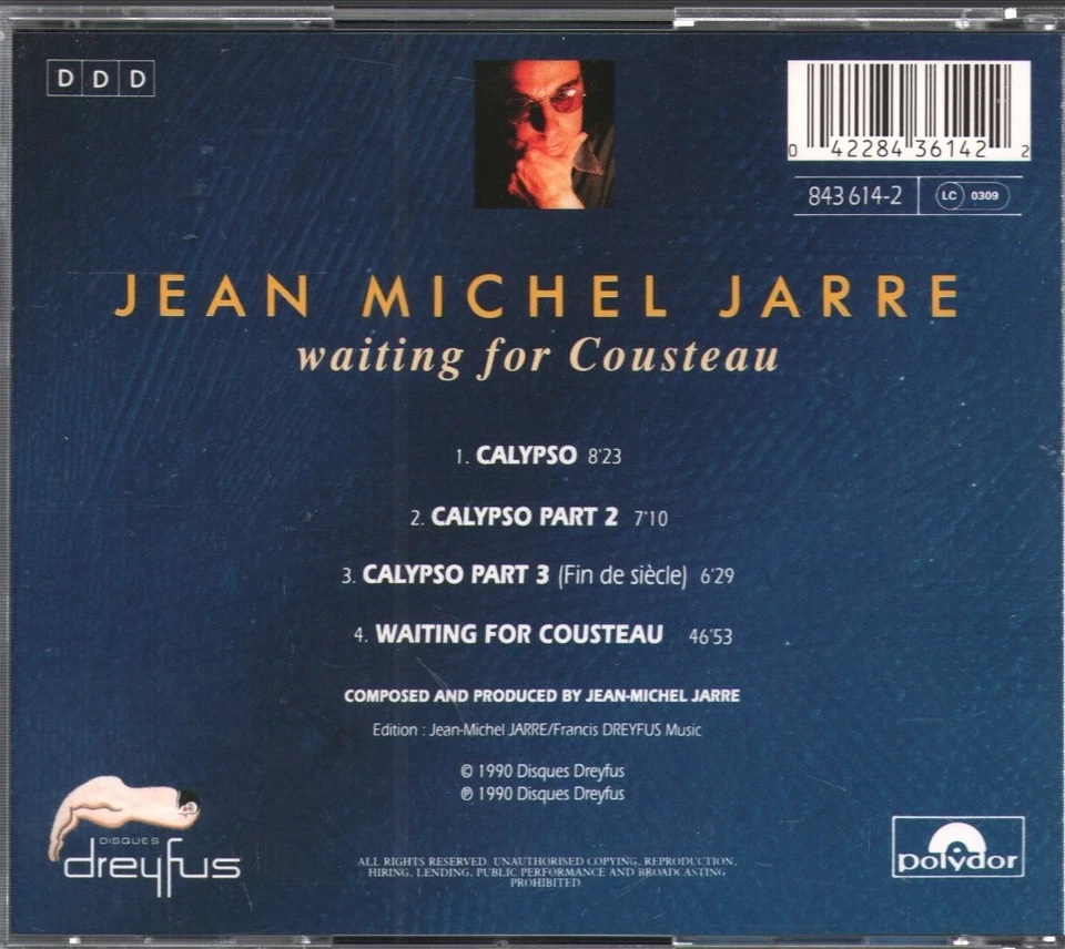 Jean-Michel Jarre Waiting For Cousteau CD Europe Polydor 8436142 - Image 2 of 2