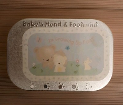 NEW Child of Mine Baby's Hand & Foot KEEPSAKE Plaster Kit w/Growth Chart & Stand