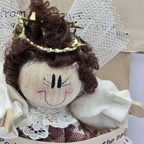 Handcrafted Country Dreams Psalm 91 Pocket Angel by Debra Quaco Wyndmoor PA - Picture 4 of 17