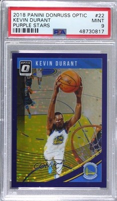 2018-19 Panini Donruss Optic FOTL Purple Stars Prizm 10/13 Kevin Durant #22 m9g