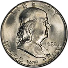 1962-D PCGS Certified Genuine Franklin Half Dollar UNC w/ Wonderful Eye Appeal
