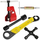 5 Pcs Angle Stop Wrench Kit Plumbing Tool, Compression Sleeve Puller for 1/2"...