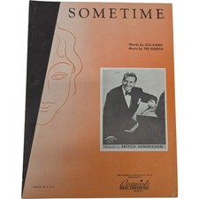 Sometime Featured by Skitch Henderson Vintage 1925 Sheet Music