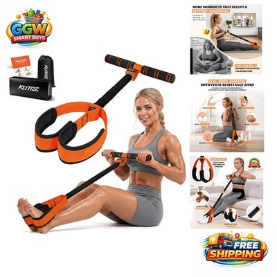 Upgraded 60lbs Pedal Resistance Band for Safe Core & Full-Body Fitness at Home