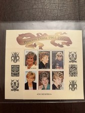 Princess Diana Remembrance Angola Stamp