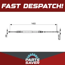 Handbrake Cable 1987482492 Bosch Hand Brake Parking 34406792263 34406857639 New