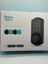 VE06-H Smart Front Door Lock Set, App Control, Keyless Entry Deadbolt with Le...