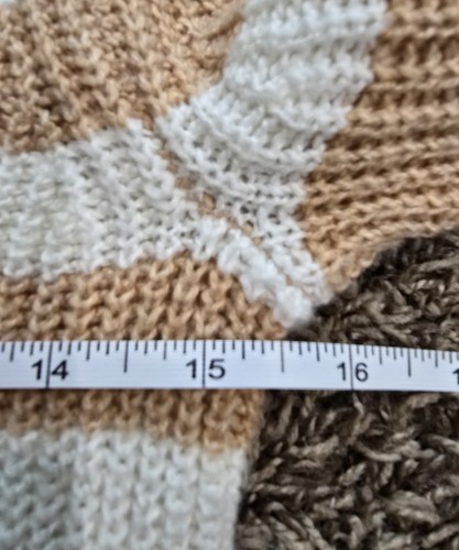 American Eagle NWT Sweater Womens XS Brown Striped Long Sleeve Casual - Picture 3 of 5