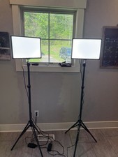 Neewer NL-288A RC 2-Pack 288 LED 20W Continuous Panel Lights w/ Stands